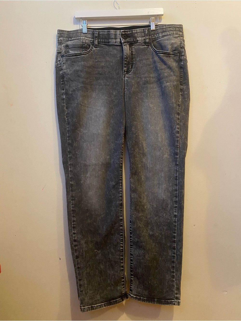 torrid Grey Washed Straight-Leg Jeans